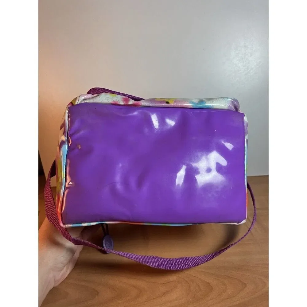 Lisa Frank Lunchbox Angel Girl With Cat Insulated Lunch Bag Strapped Rare
